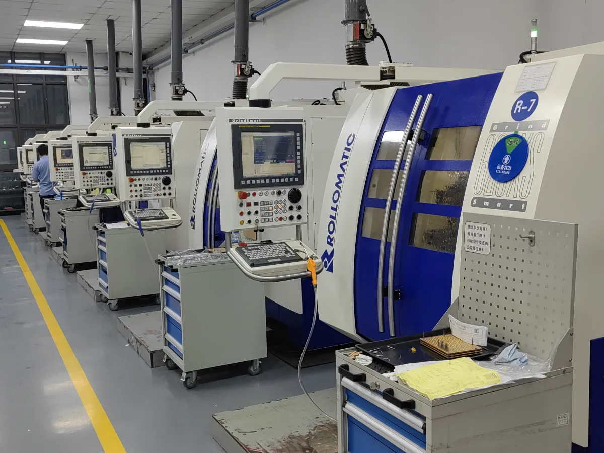 Swiss Rollomatic 5‑axis grinding machine