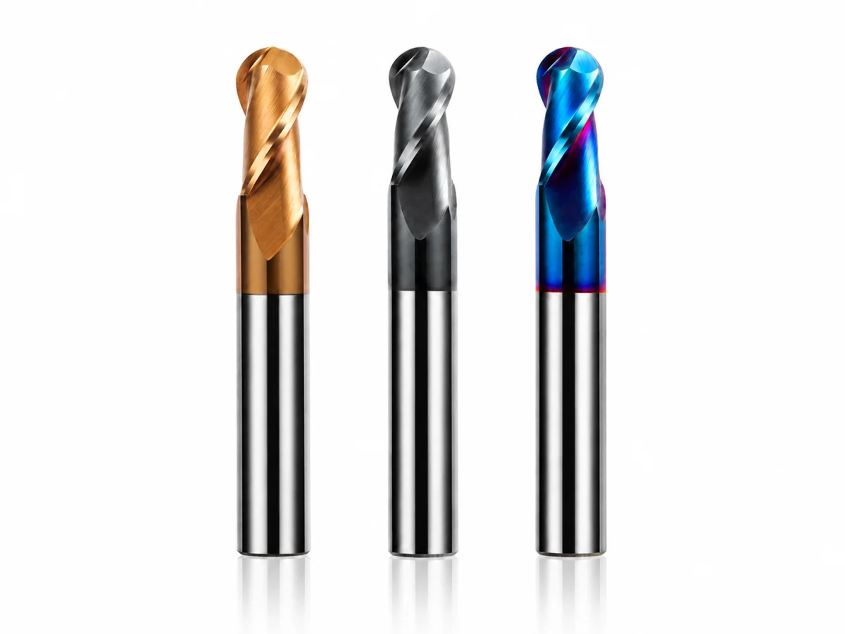 • 2Flutes • Plain Shank • Metric Solid Carbide Ball Nose End Mills