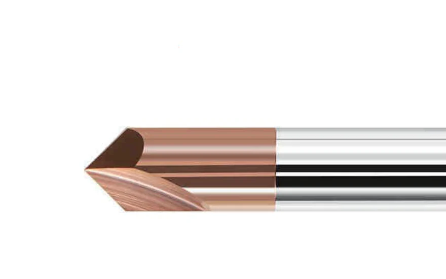 • 2 Flutes • Plain Shank • Metric Carbide Chamfer End Mill