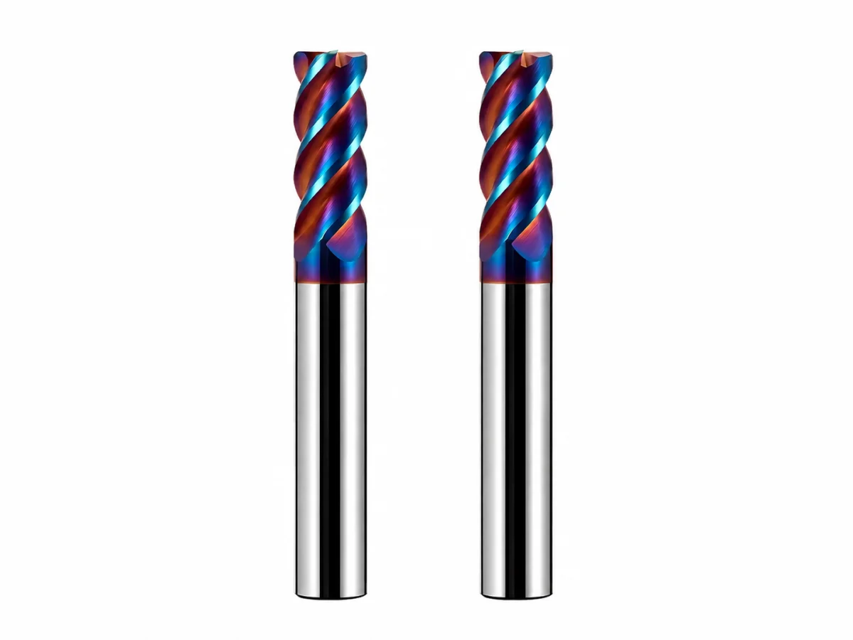 • 4 Flutes • Plain Shank • Metric Carbide Corner Radius End Mill
